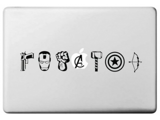 MacBook Decal Vinyl Skin Artwork Icons