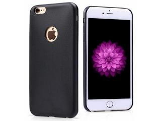 Ultra dünne Leder Hülle für iPhone 6S Plus Schwarz Slim Apple Case