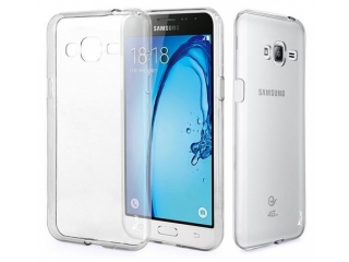 Samsung Galaxy J3 (2016) Ultra Thin Case Hülle Cover Gummi transparent