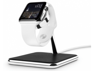 Twelve South Forté Ladeständer für Apple Watch mit Echtleder und Chrom