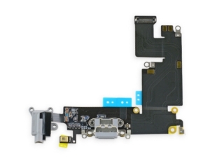 iPhone 6 Plus Lightning Dock Connector Audioflex Mikrofon grau schwarz