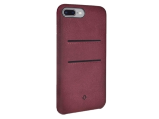 Twelve South Relaxed Leather iPhone 8 Plus Leder Case + Karten marsala