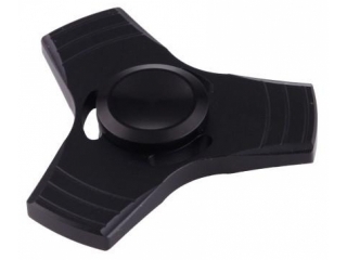 Fidget Spinner 3-Wing Aluminium Anti-Stress 3-Flügel Spinner schwarz