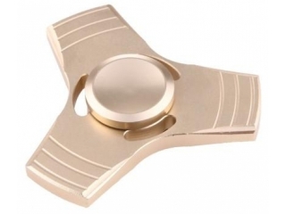 Fidget Spinner 3-Wing Aluminium Anti-Stress 3-Flügel Spinner gold
