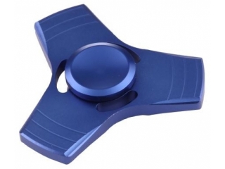 Fidget Spinner 3-Wing Aluminium Anti-Stress 3-Flügel Spinner blau