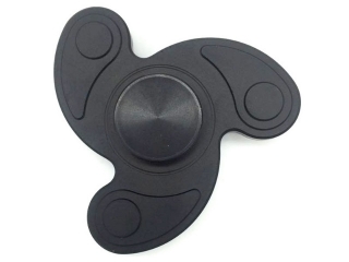 Fidget Spinner aus Aluminium Tri-Wing Spinner Yin & Yang Style schwarz