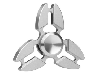 Premium Fidget Spinner Crab Design aus Aluminium & Stahl - silber