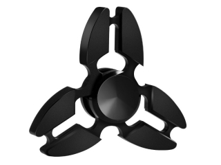 Premium Fidget Spinner Crab Design aus Aluminium & Stahl - schwarz