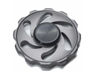 Cyclone Storm Premium Fidget Spinner aus Aluminium - titan grau