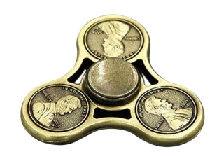 Fidget Spinner Coins One Cent Dollar Münze Hand Spinner in gold