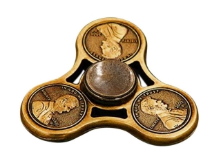 Fidget Spinner Coins One Cent Dollar Münze Hand Spinner in bronze