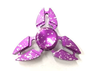 Premium Fidget Spinner Crab Design Aluminium & Stahl - purple splash