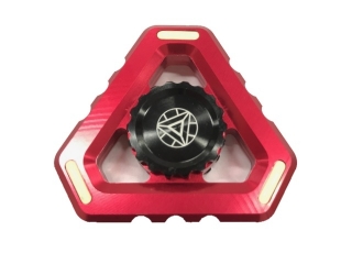 Fidget Spinner Alien Sky Aluminium mit Night Light - rot