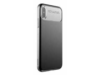 Baseus iPhone X/Xs Slim Lotus Case mit Soft TPU Frame in schwarz