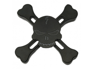 Fidget Spinner Skull and Bones Totenkopf Spinner - schwarz