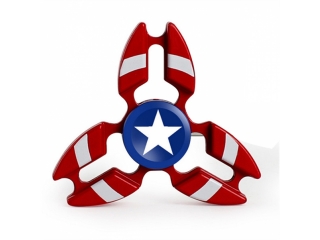 Premium Fidget Spinner Crab Design Captain America aus Aluminium