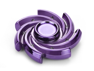 Windmill Premium Fidget Spinner aus schwerem Stahl - purple chrom