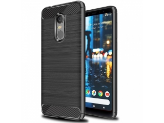 Xiaomi Redmi 5 Plus Carbon Gummi Hülle TPU Case schwarz