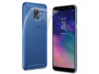 Gummi Hülle zu Samsung Galaxy A6 (2018) flexibel dünn transparent thin