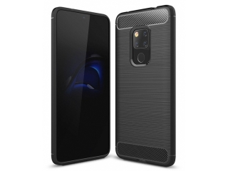 Huawei Mate 20 Carbon Gummi Hülle TPU Case schwarz