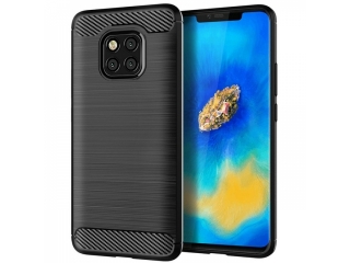 Huawei Mate 20 Pro Carbon Gummi Hülle TPU Case schwarz