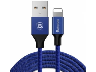 Baseus Nylon Lightning USB PC Ladekabel Datenkabel 1.2 Meter - blau
