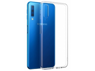 Gummi Hülle zu Samsung Galaxy A7 (2018) flexibel dünn transparent thin