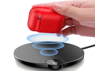 Baseus Qi Wireless Charging Apple AirPods Silikon Schutzhülle rot