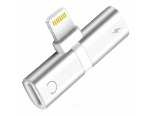 iPhone Adapter Splitter 2 in 1 Dual Lightning Audio & Ladeadapter