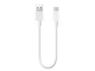 USB C auf USB A Kabel (USB 3.0) extra kurz 20 cm - weiss