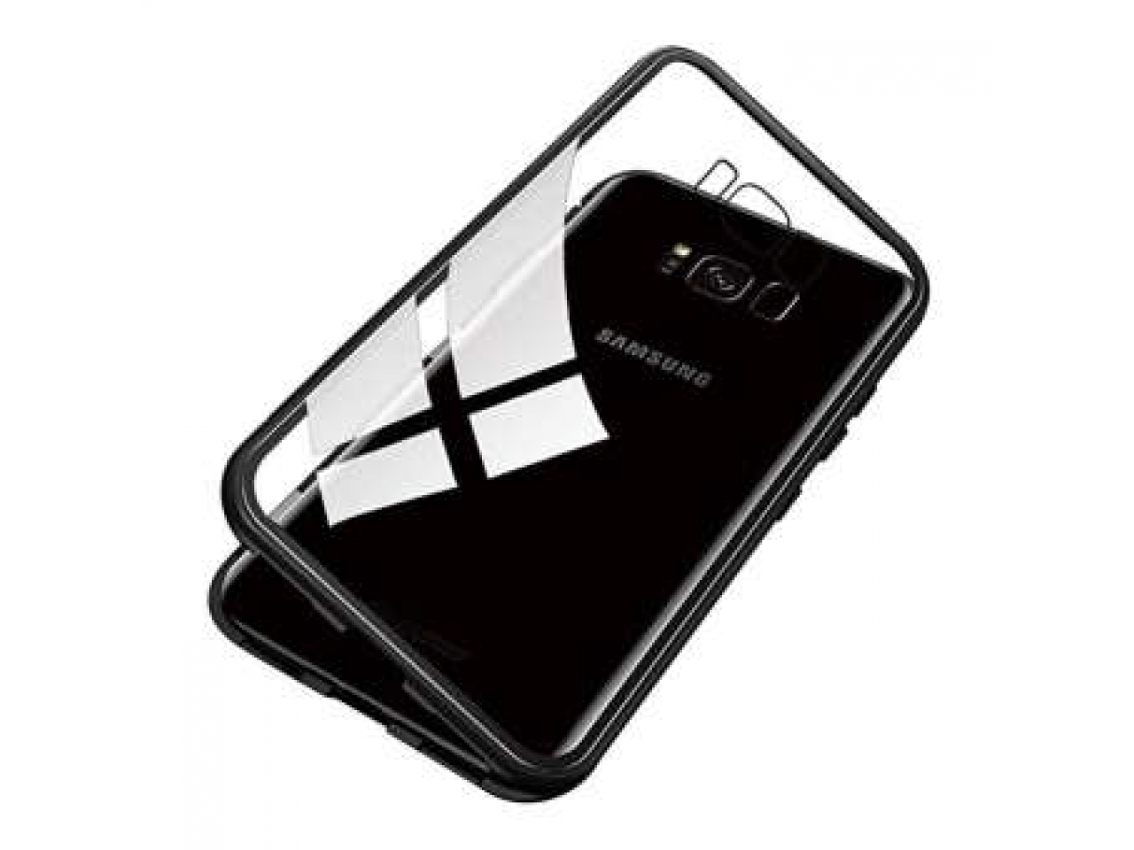Samsung Galaxy S8+ Alu Schutzhülle Glas