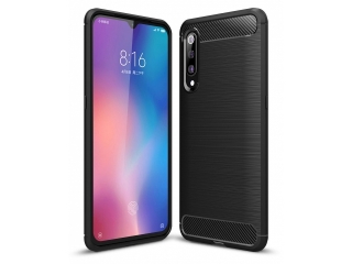 Xiaomi Mi 9 Carbon Gummi Hülle TPU Case schwarz