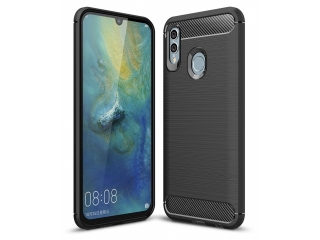 Honor 10 Lite Carbon Gummi Hülle TPU Case schwarz