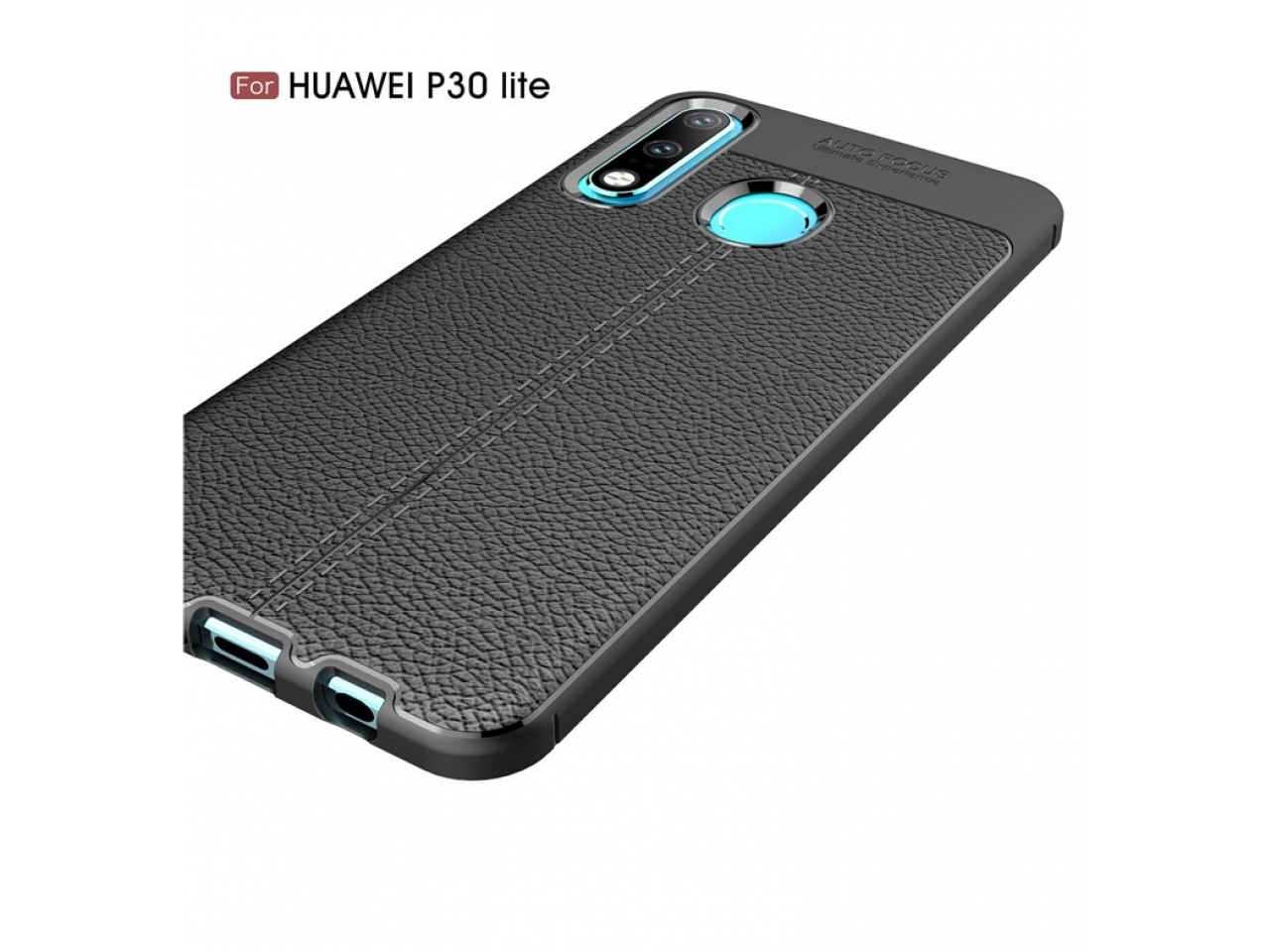 Huawei P30 Lite Leder Design Gummi Hülle TPU Case Cover flexibel online bestellen