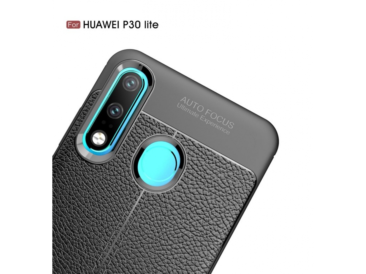 Huawei P30 Lite Leder Design Gummi Hülle TPU Case Cover flexibel online bestellen