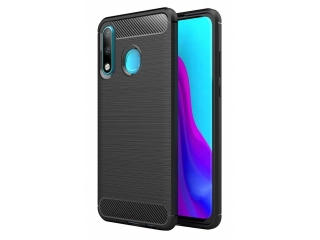 Huawei P30 Lite Carbon Gummi Hülle TPU Case schwarz