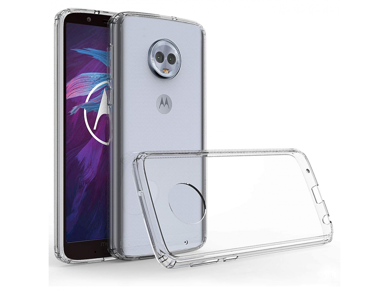 Moex Komplettschutz-Set Für Motorola Moto G6 Plus - Hülle + 2x Panzerglas