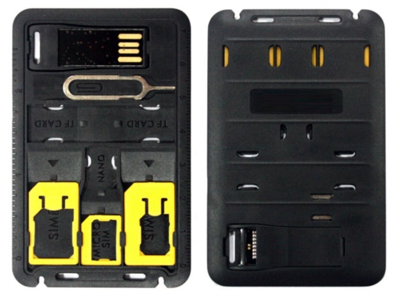 SIM Karten Travel Adapter Kit mit Opening Tool und MicroSD USB Reader