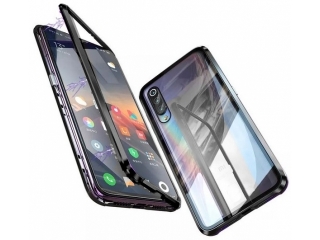 Xiaomi Mi 9 Alu Magnetic Glass Case Panzerglas Vorne & Hinten schwarz