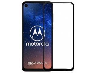 Motorola One Vision 100% Vollbild Panzerglas Schutzfolie 2.5D 9H
