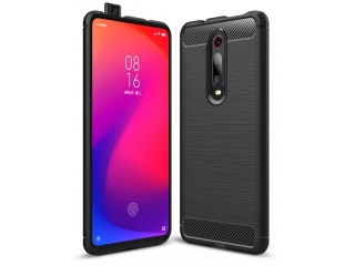 Xiaomi Mi 9T Carbon Gummi Hülle TPU Case schwarz