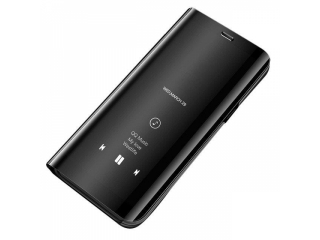 Samsung Galaxy A40 Flip Cover Clear View Case transparent schwarz