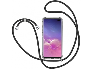 Samsung Galaxy S10+ Handykette Necklace Hülle Gummi transparent