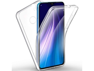 Xiaomi Redmi Note 8 Touch Case 360 Grad Rundumschutz transparent