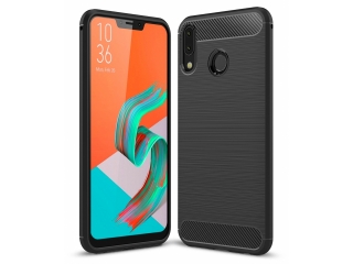 Asus ZenFone 5 / 5Z Carbon Gummi Hülle TPU Case schwarz