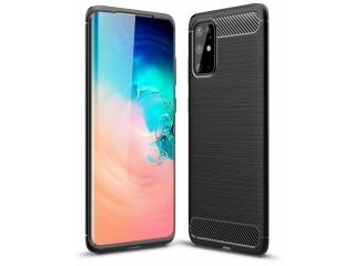 Samsung Galaxy S20+ Carbon Gummi Hülle TPU Case schwarz