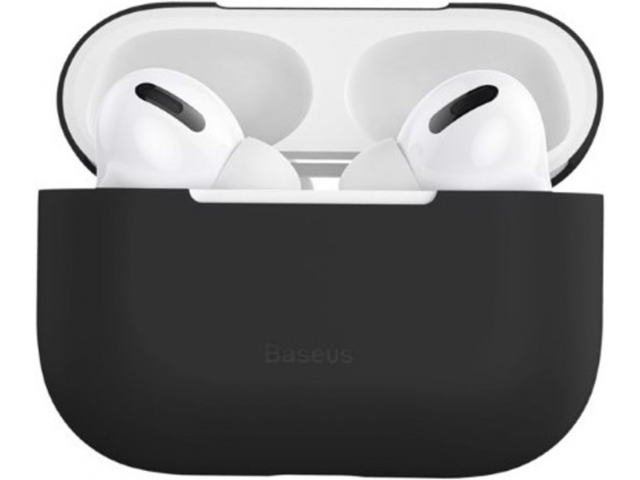 Baseus Airpods Pro Case Hülle schwarz Kratzfeste Silikon Schutzhülle