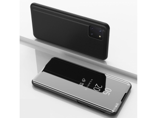 Samsung Galaxy Note10 Lite Flip Cover Clear View Case transparent schwarz