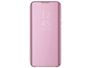 Xiaomi Mi 9 Flip Cover Clear View Case transparent rosa