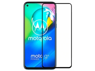 Motorola Moto G8 Power 100% Vollbild Panzerglas Schutzfolie 2.5D 9H